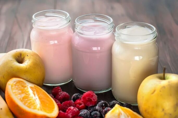 fruta jogurt pisua galtzeko
